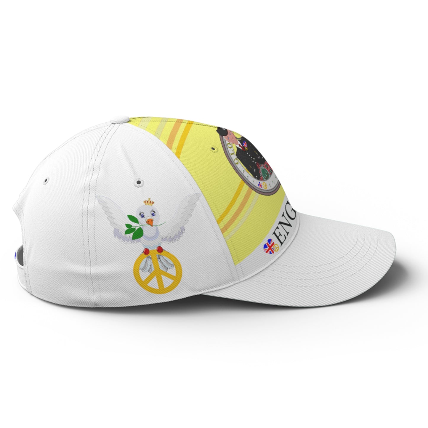 Basketball Cap GLOBAL FREEDOM UNITED© Couple England Yellow