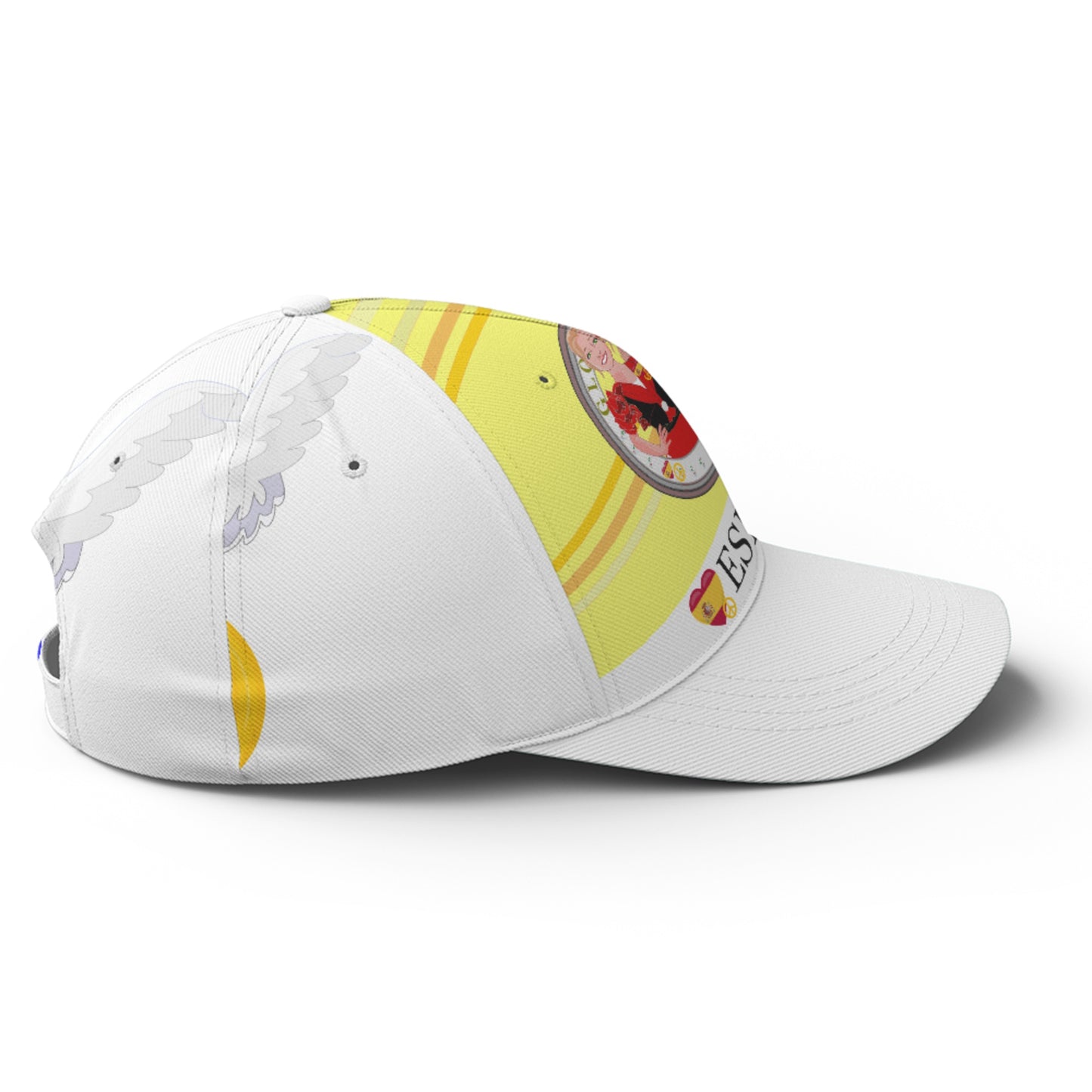 Basketball Cap GLOBAL FREEDOM UNITED© Couple Spain Yellow