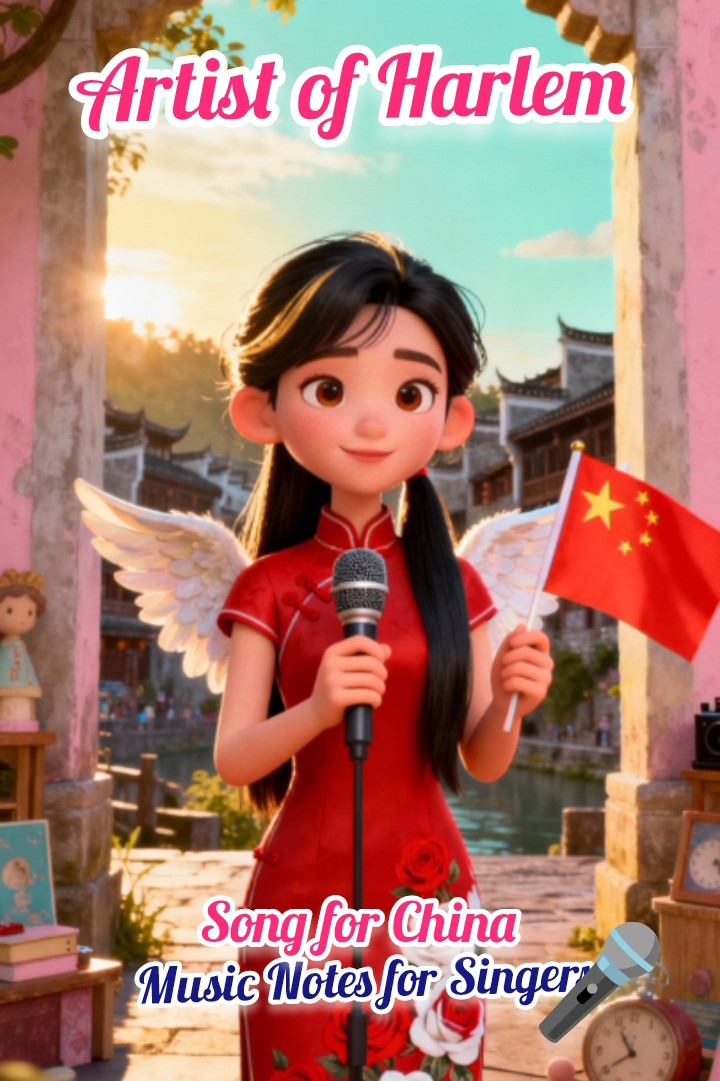 Music Notes Artist of Harlem© - Song for China