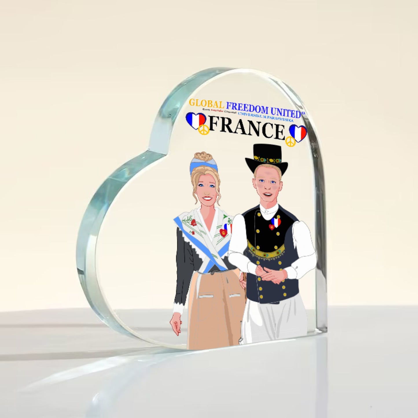 Acryl Haerd GLOBAL FREEDOM UNITED© Couple France Tradition