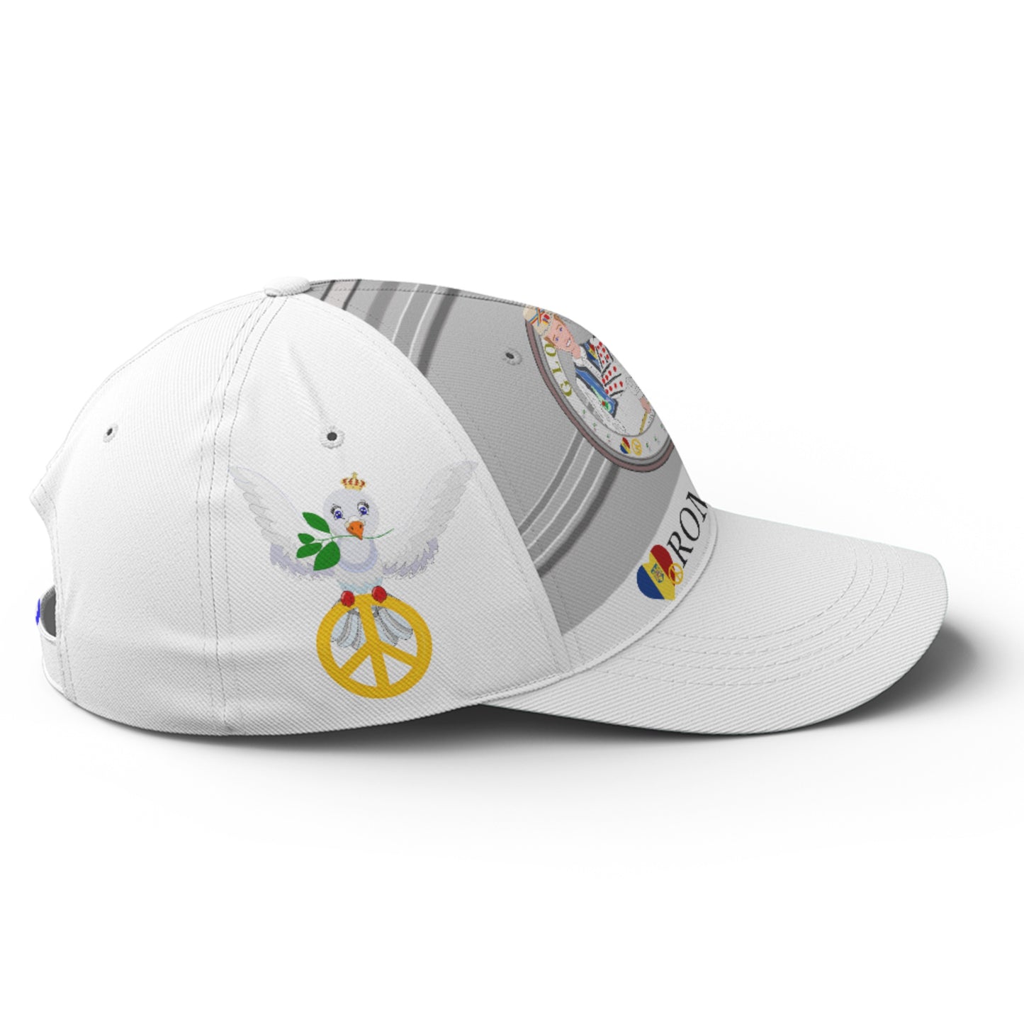 Basketball Cap GLOBAL FREEDOM UNITED© Couple Romania Grey