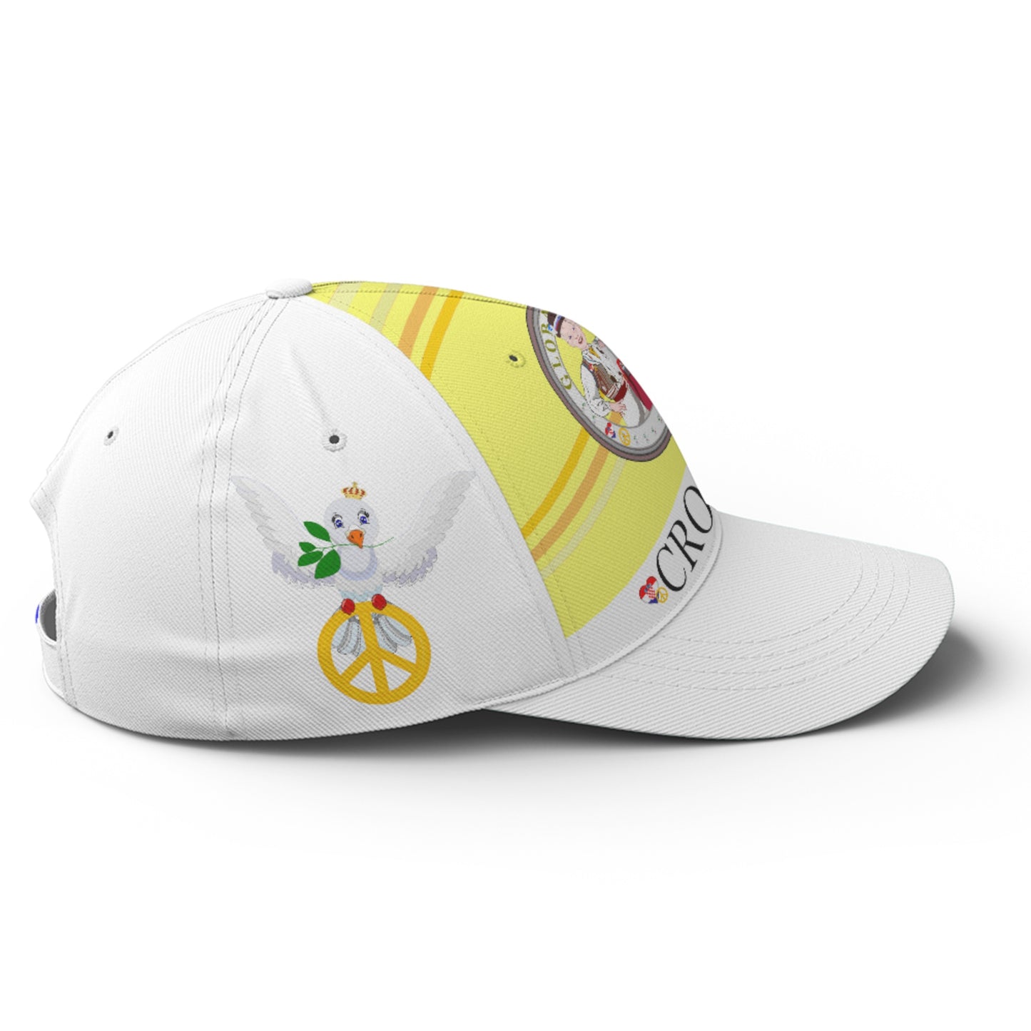 Basketball Cap GLOBAL FREEDOM UNITED© Couple Croatia Yellow