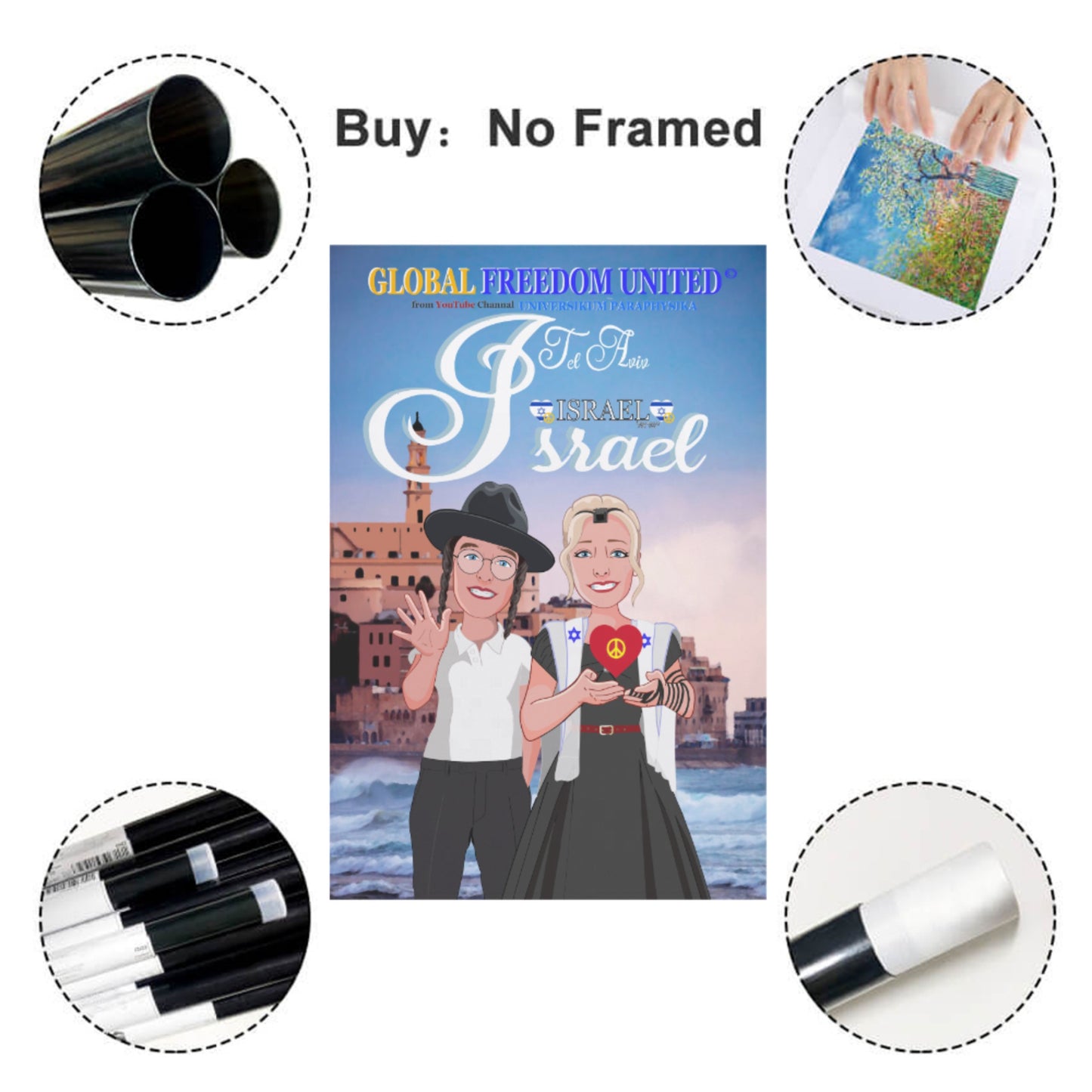 Poster GLOBAL FREEDOM UNITED© Couple Israel