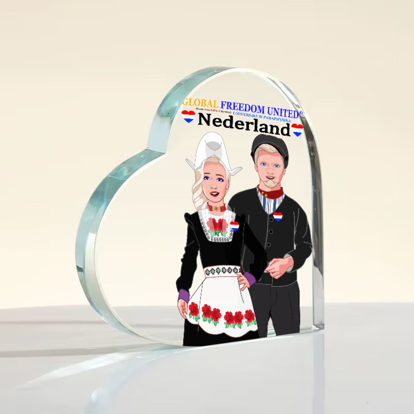 Acryl Heart Global Freedom United© Couple Nederland