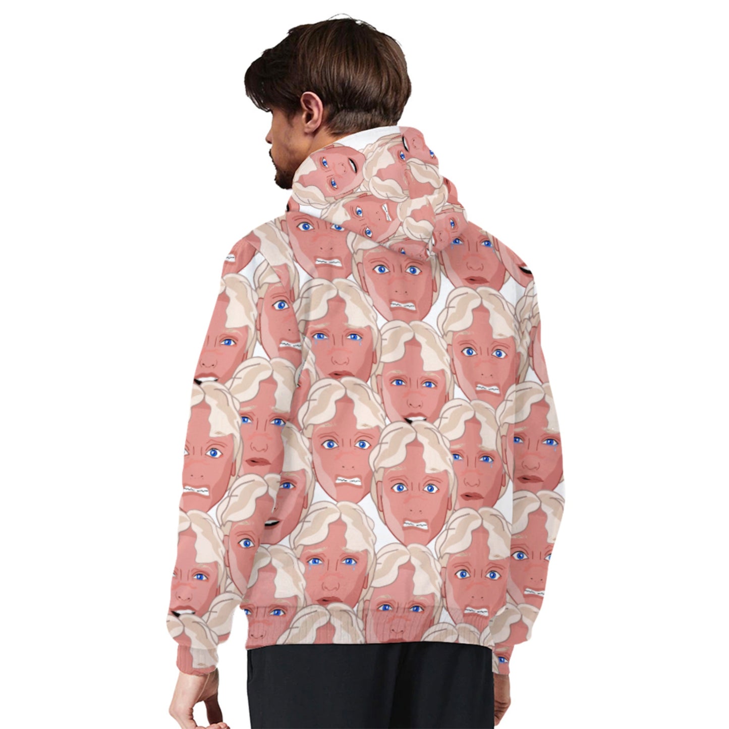 Plush Hoodie Global Freedom United Archangel Michael Faces English