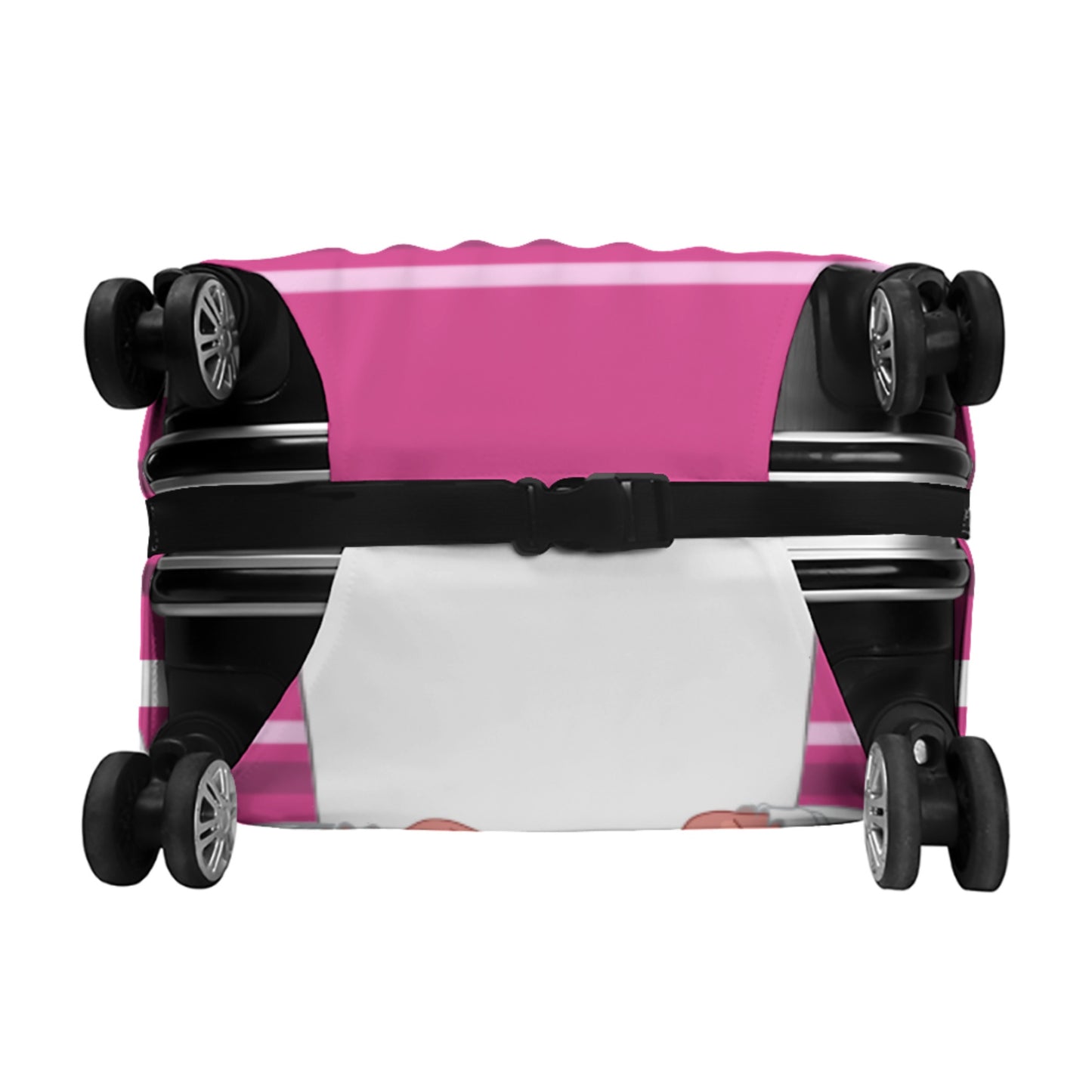 Luggage Cover GLOBAL FREEDOM UNITED© Archangel Rafael Arabic Pink2