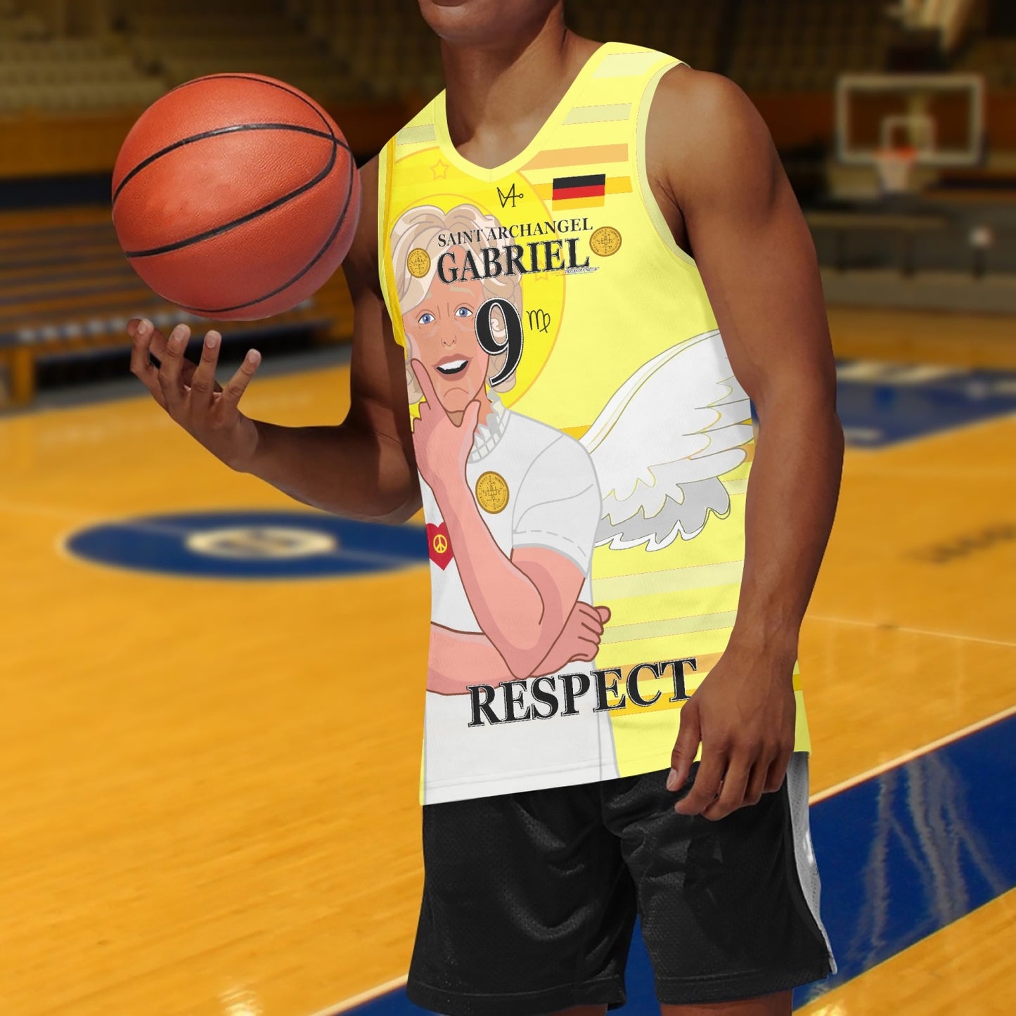 Basketball Jersey GLOBAL FREEDOM UNITED ARCHANGEL GABRIEL GERMANY 9