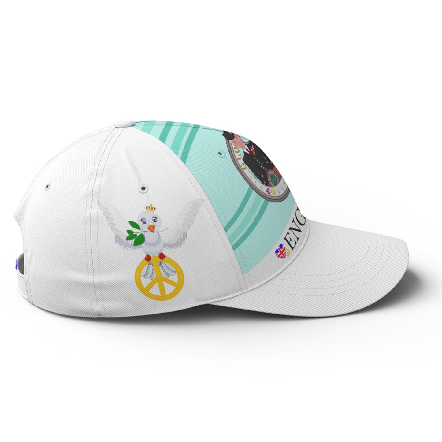 Basketball Cap GLOBAL FREEDOM UNITED© Couple England Light Green