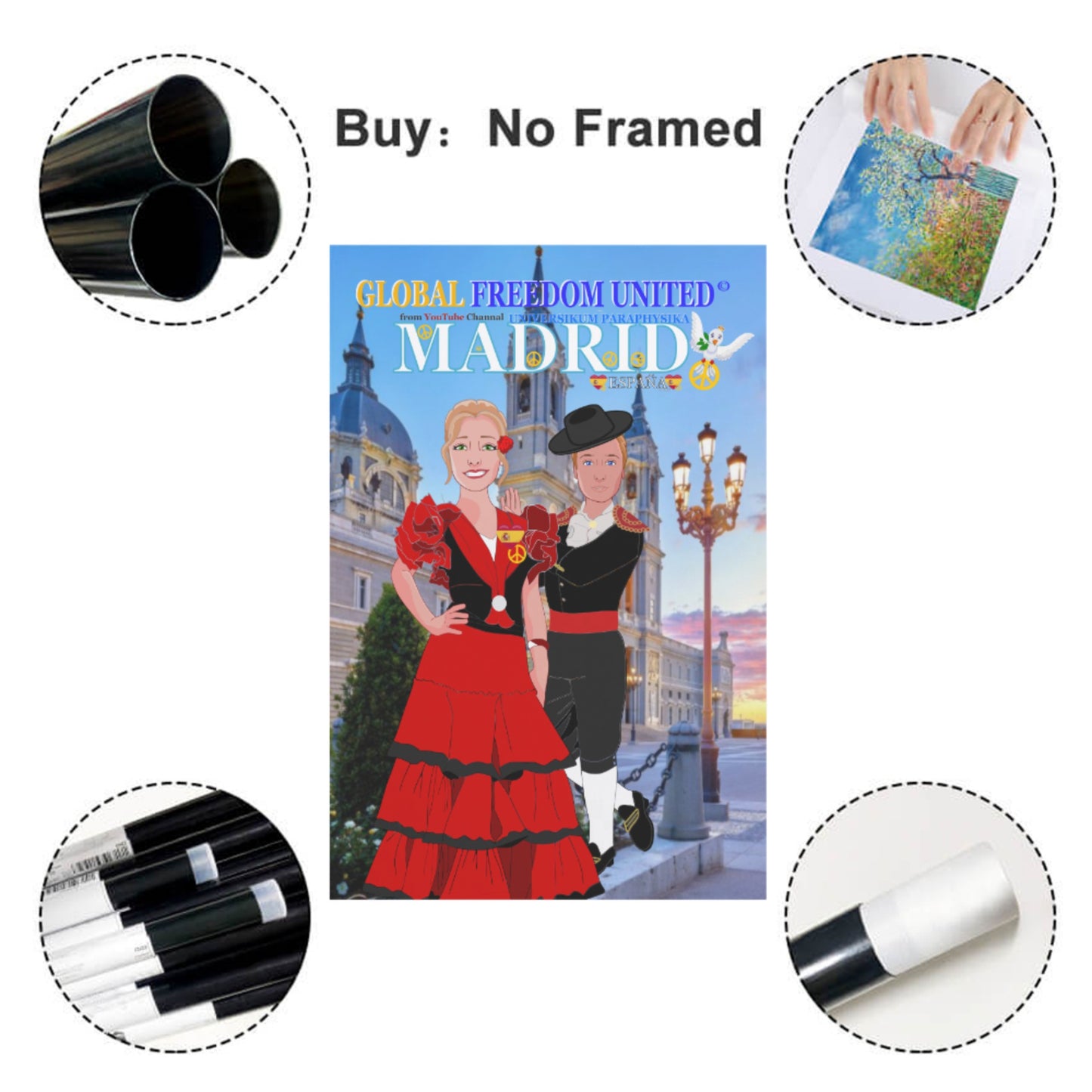 Poster GLOBAL FREEDOM UNITED© Madrid