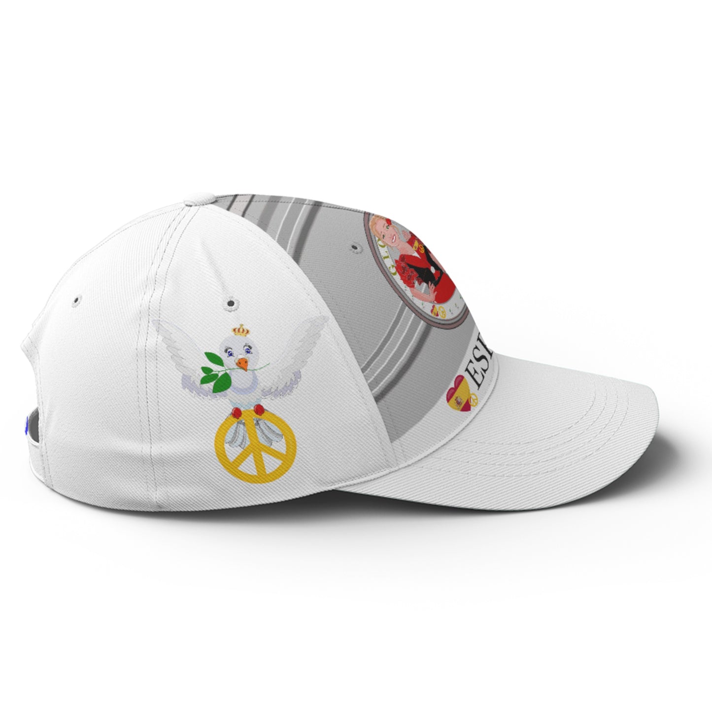 Basketball Cap GLOBAL FREEDOM UNITED© Couple Spain Grey