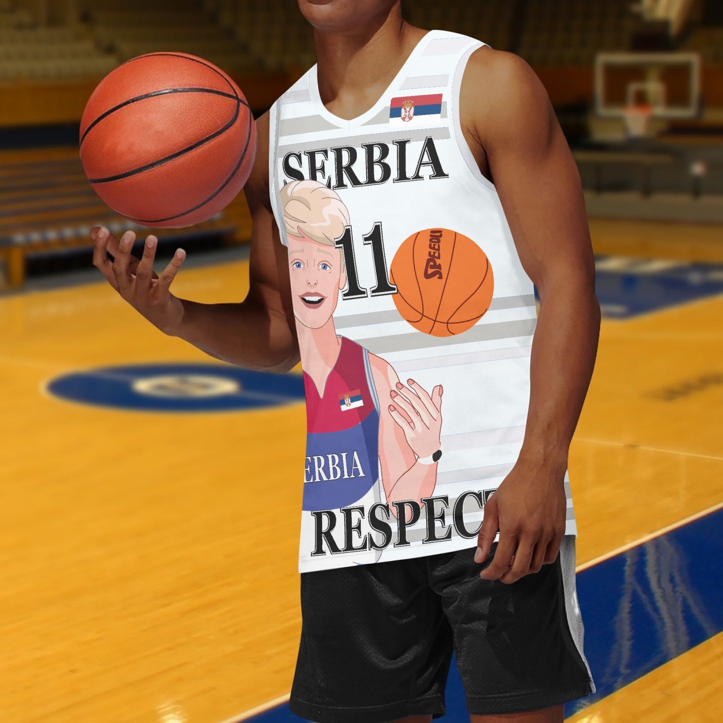 Basketball Jersey GLOBAL FREEDOM UNITED COUPLE EDITION SERBIA MEN V2 11