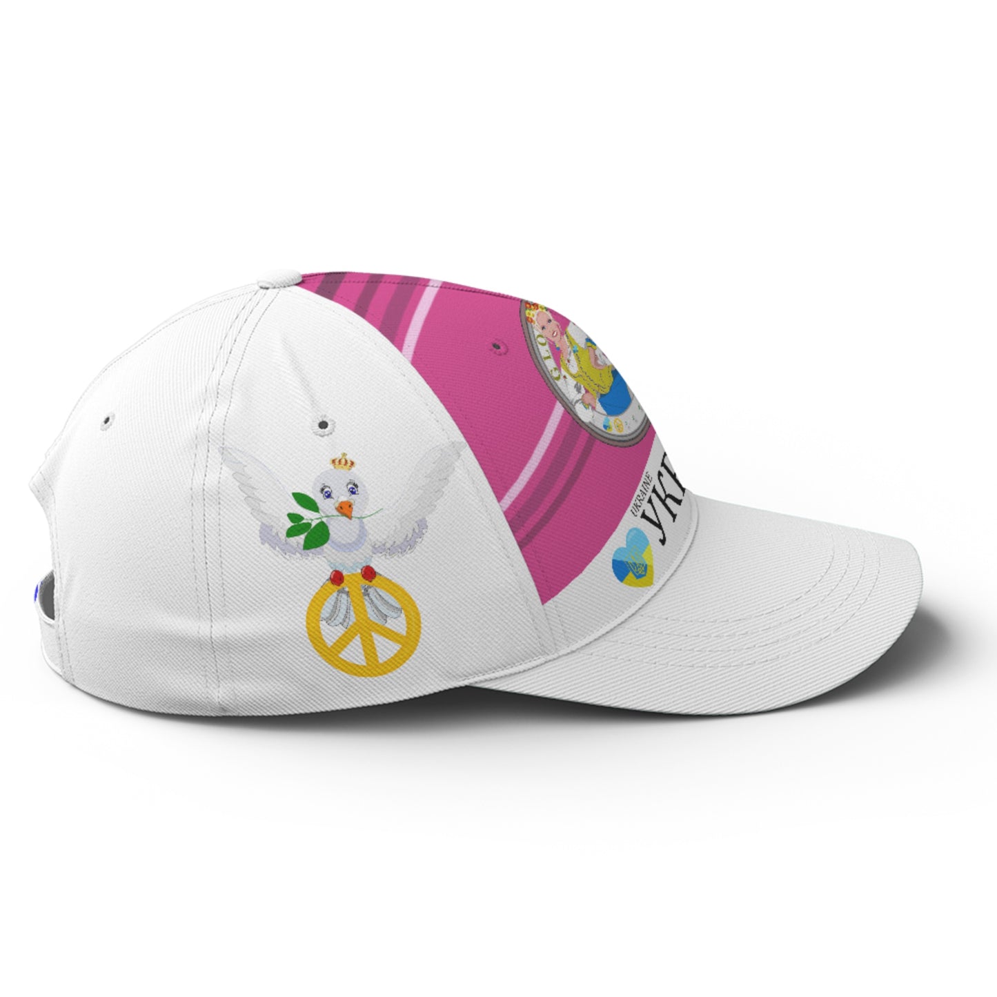 Basketball Cap GLOBAL FREEDOM UNITED© Couple Ukrain Pink2
