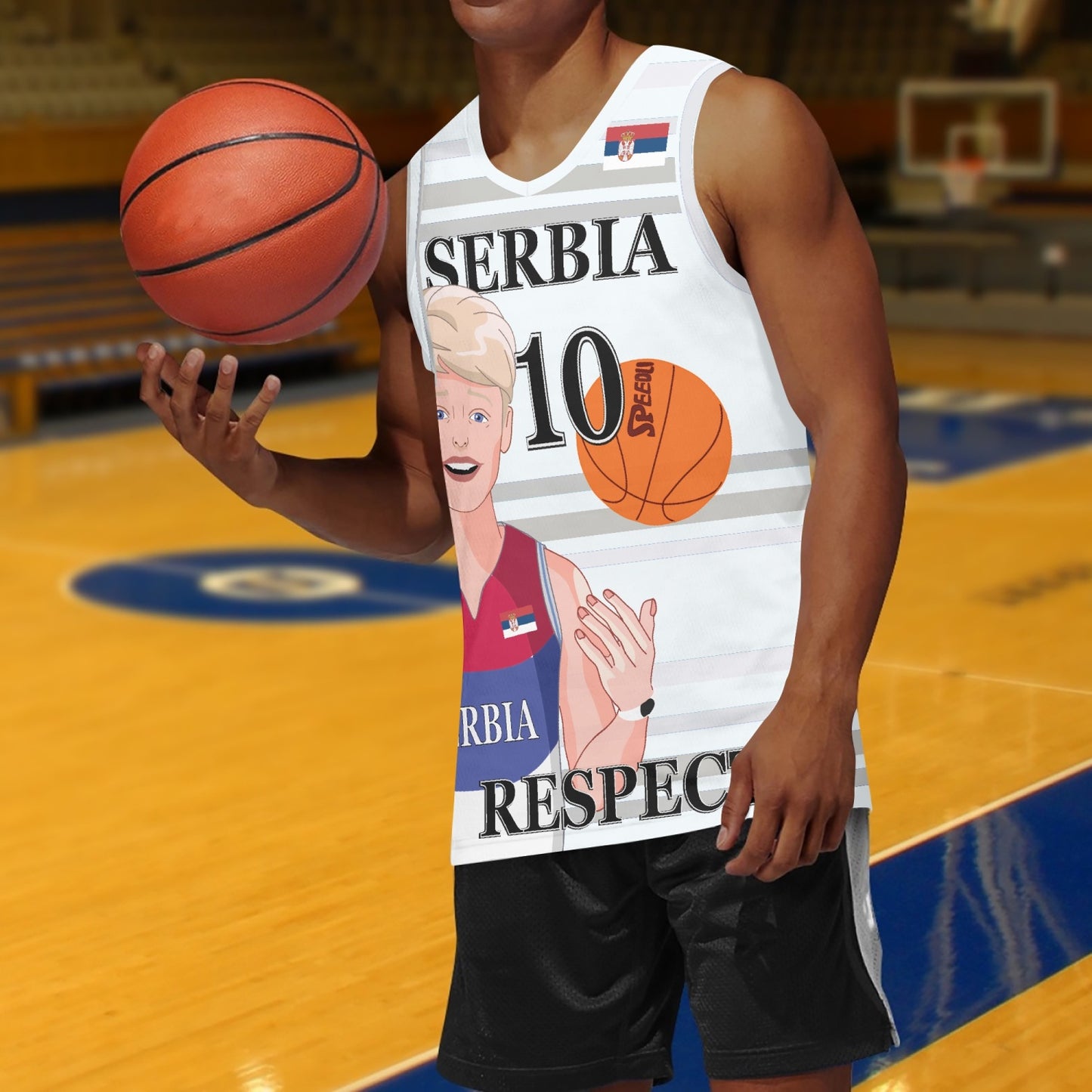 Basketball Jersey GLOBAL FREEDOM UNITED COUPLE EDITION SERBIA MEN V2 10