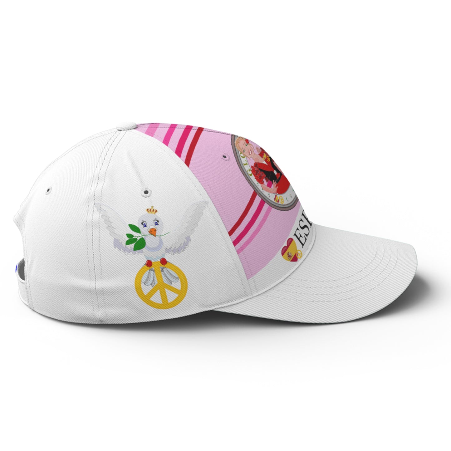 Basketball Cap GLOBAL FREEDOM UNITED© Couple Spain Pink1