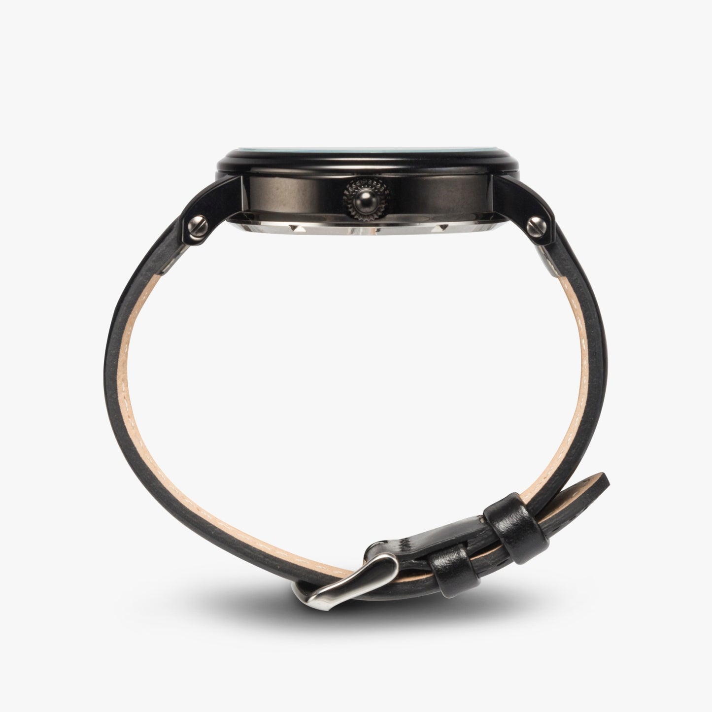 46mm Unisex Automatic Watch(Black) GLOBAL FREEDOM UNITED© COUPLE EDITION SERBIA BLACK