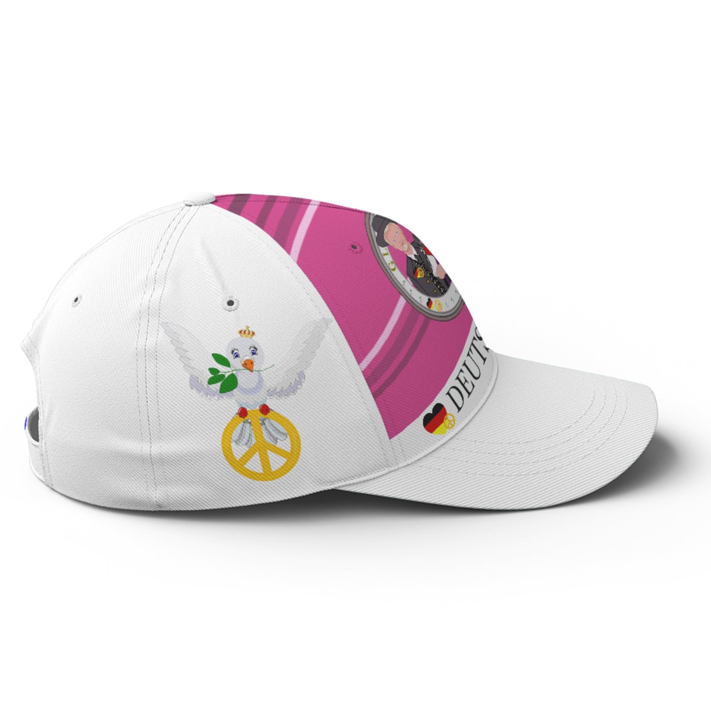 Basketball Cap GLOBAL FREEDOM UNITED© Couple Germany Pink2