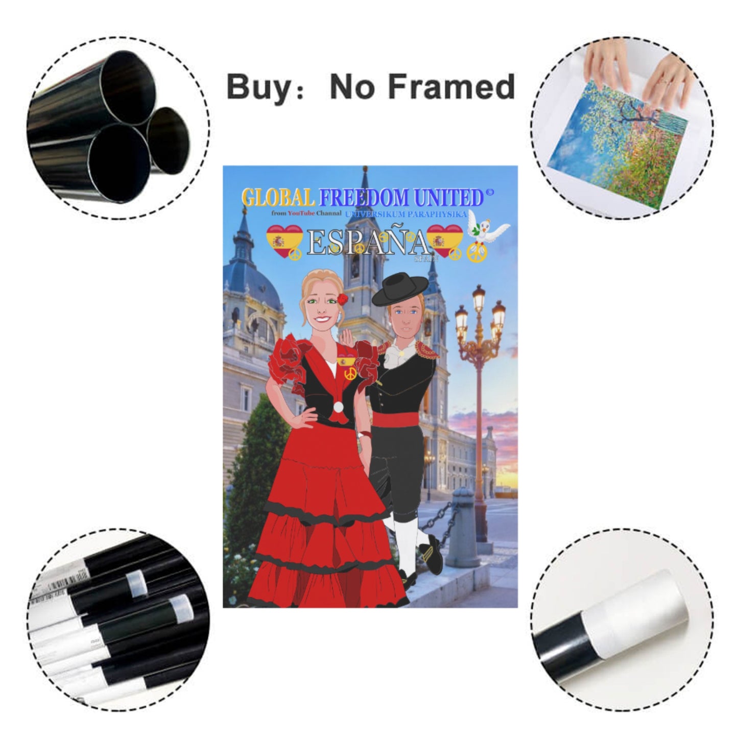 Poster GLOBAL FREEDOM UNITED© Spain