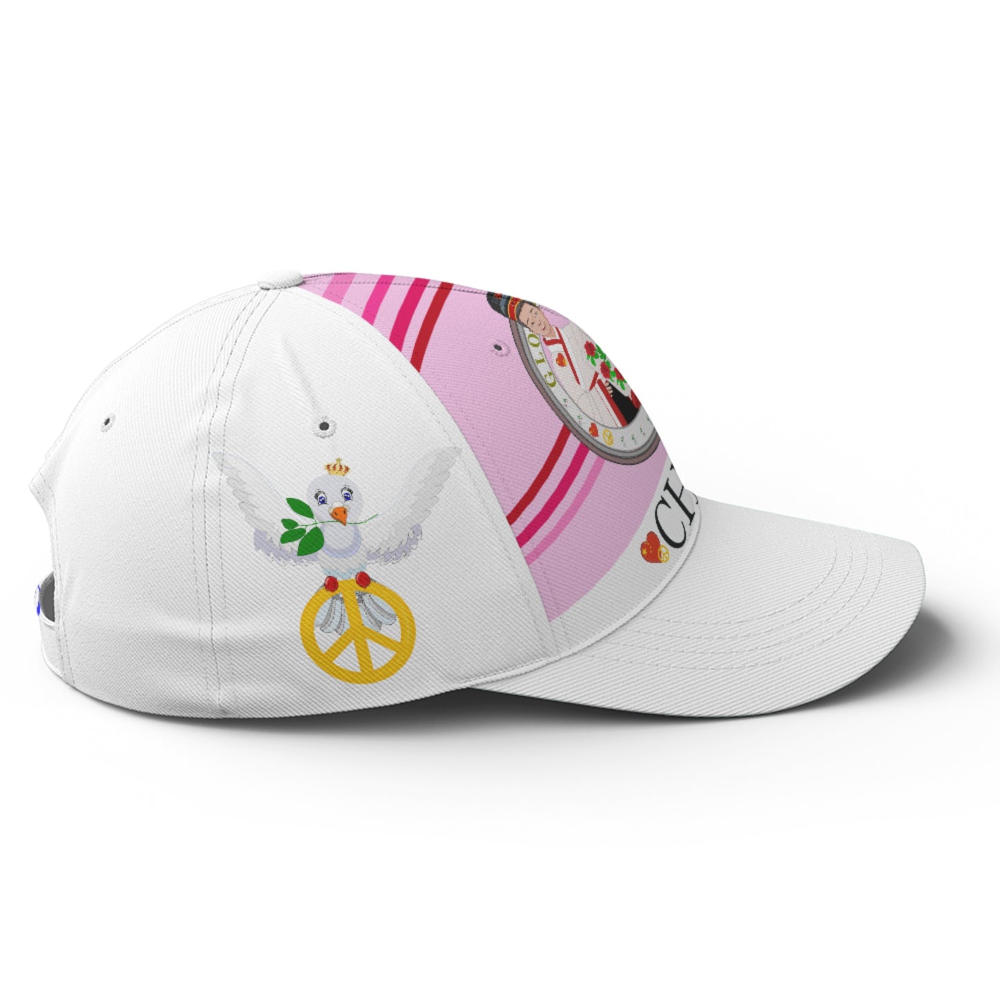 Basketball Cap GLOBAL FREEDOM UNITED© Couple China Pink1