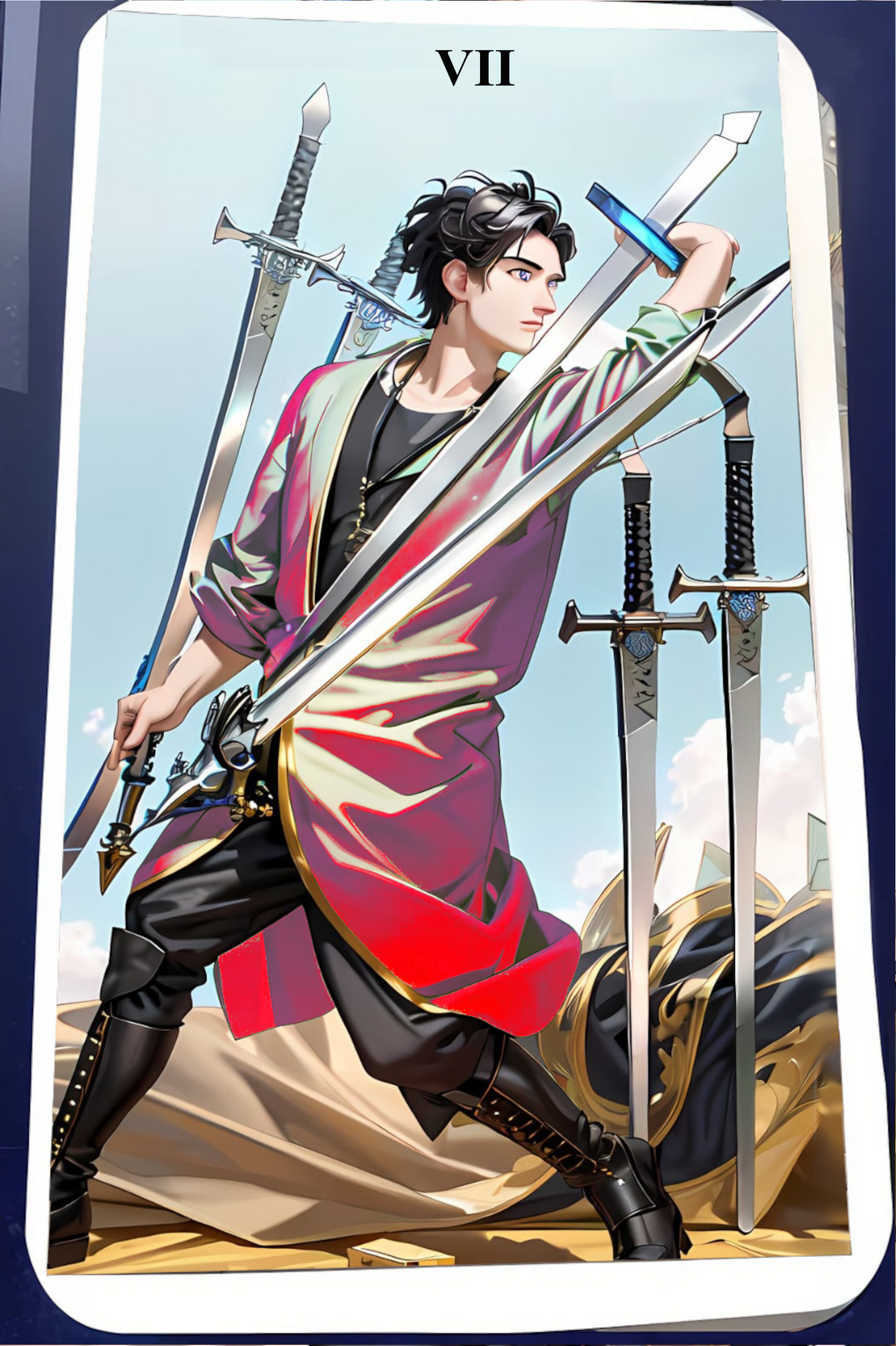 Kartendeck Tarot Anime Schwerter