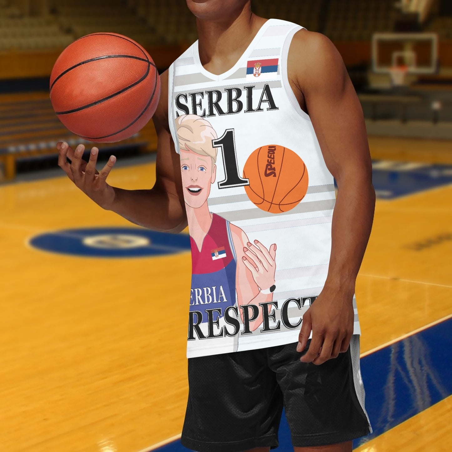 Basketball Jersey GLOBAL FREEDOM UNITED COUPLE EDITION SERBIA MEN V2 1