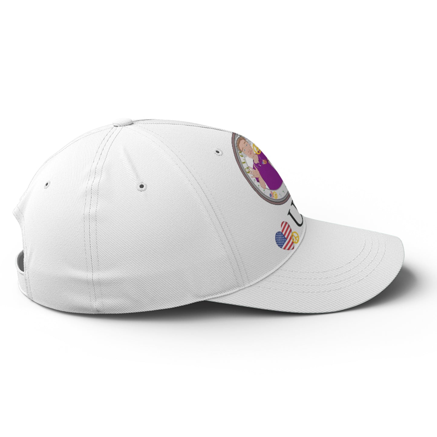 Baseball Cap GLOBAL FREEDOM UNITED© Couple USA Wight American