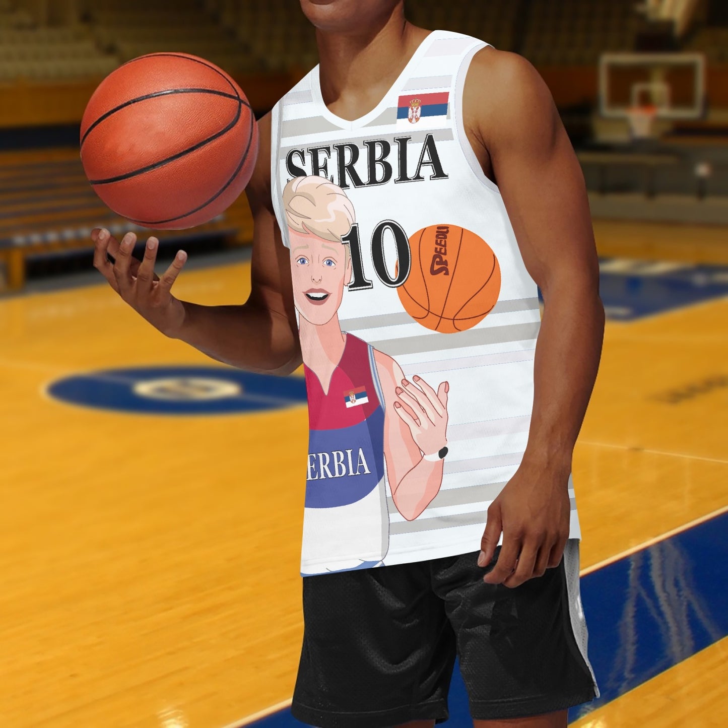 Basketball Jersey GLOBAL FREEDOM UNITED COUPLE EDITION SERBIA MEN V2 10