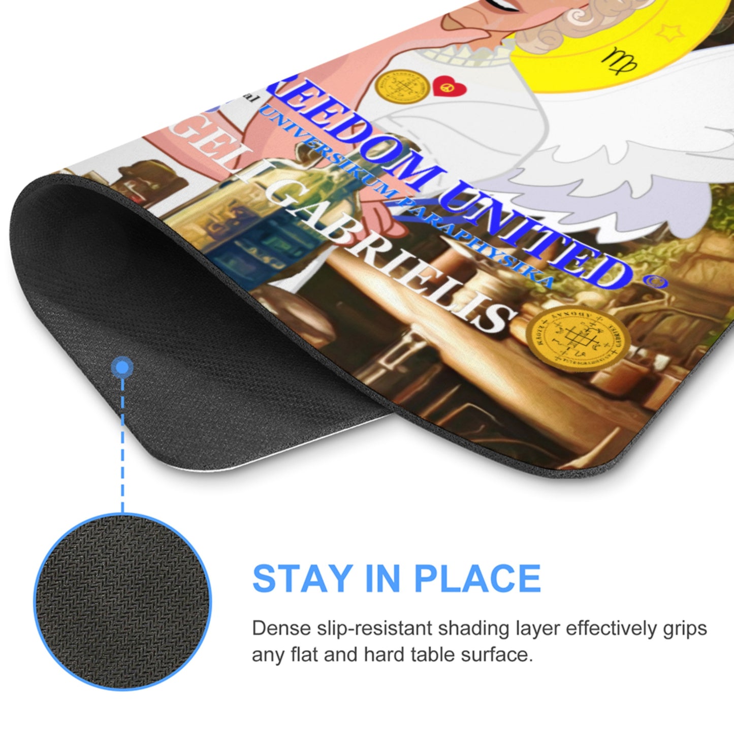 Mouse Pad GLOBAL FREEDOM UNITED© Archangel Gabriel Latein