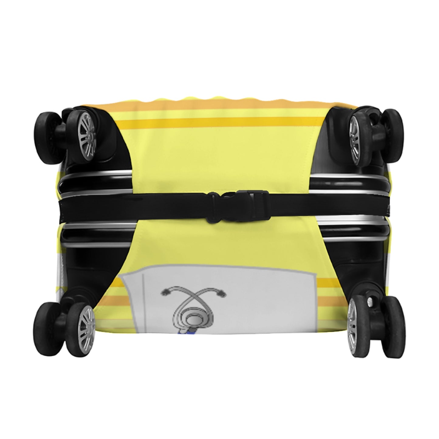 Luggage Cover GLOBAL FREEDOM UNITED© Archangel Gabriel Yellow