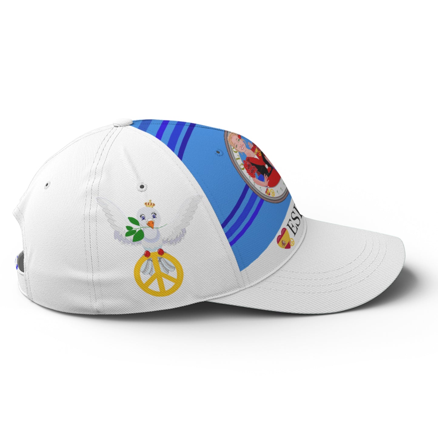 Basketball Cap GLOBAL FREEDOM UNITED© Couple Spain Deep Blue