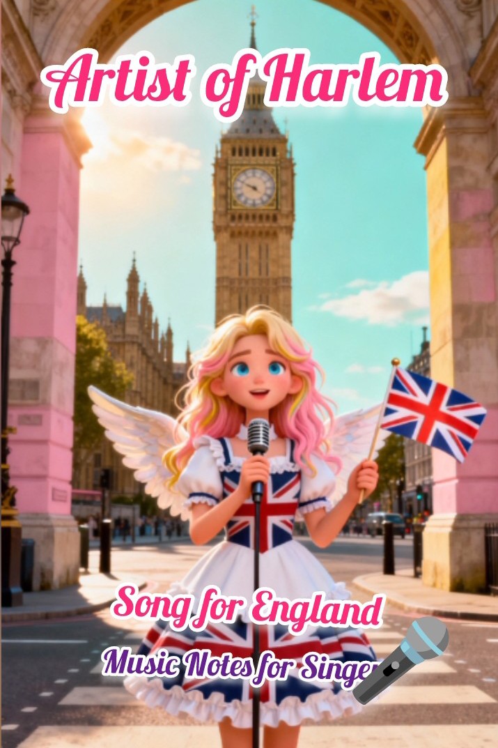 Music Notes Artist of Harlem© - Song for England