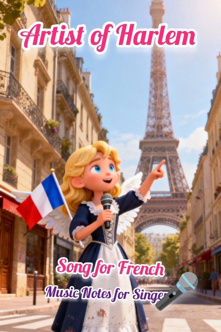 Music Notes Artist of Harlem© - Song for French (Ma France)