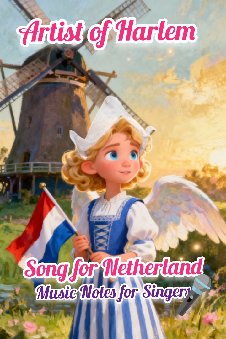 Music Notes Artist of Harlem© - Song for Netherland