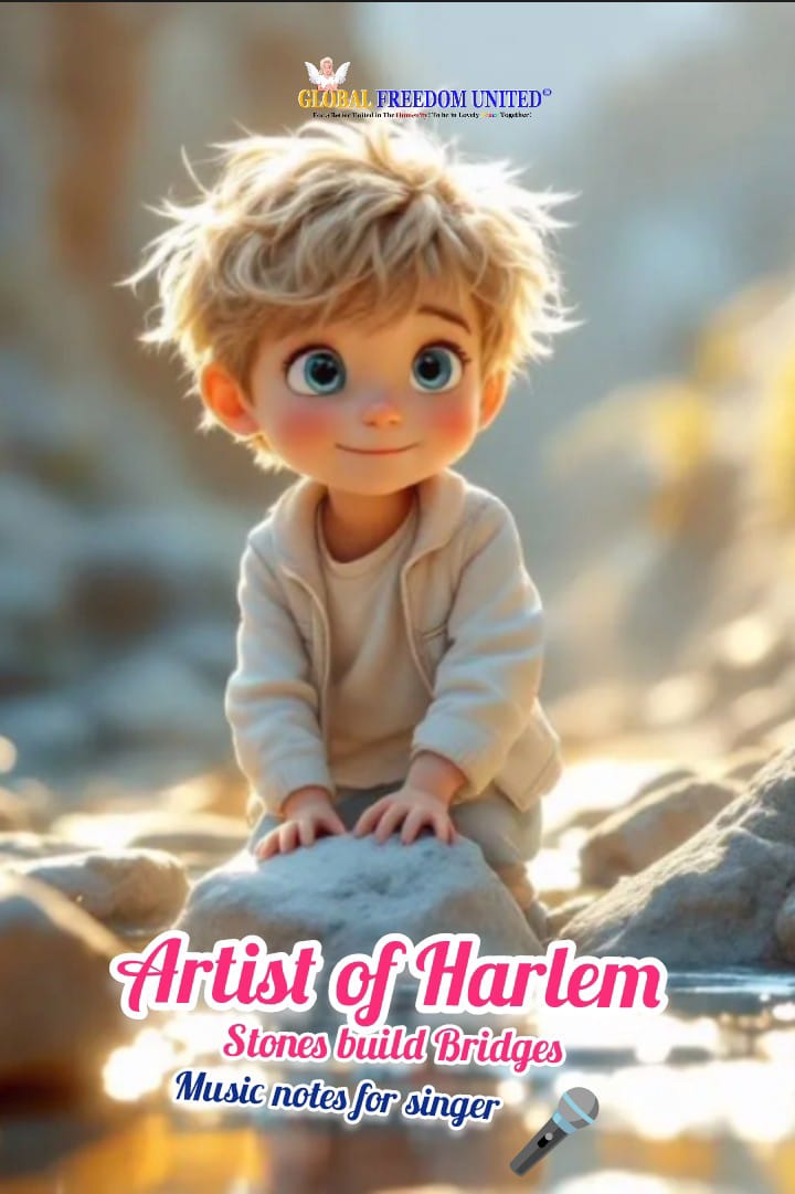 Music Notes - Stones Build Bridges Artist of Harlem©