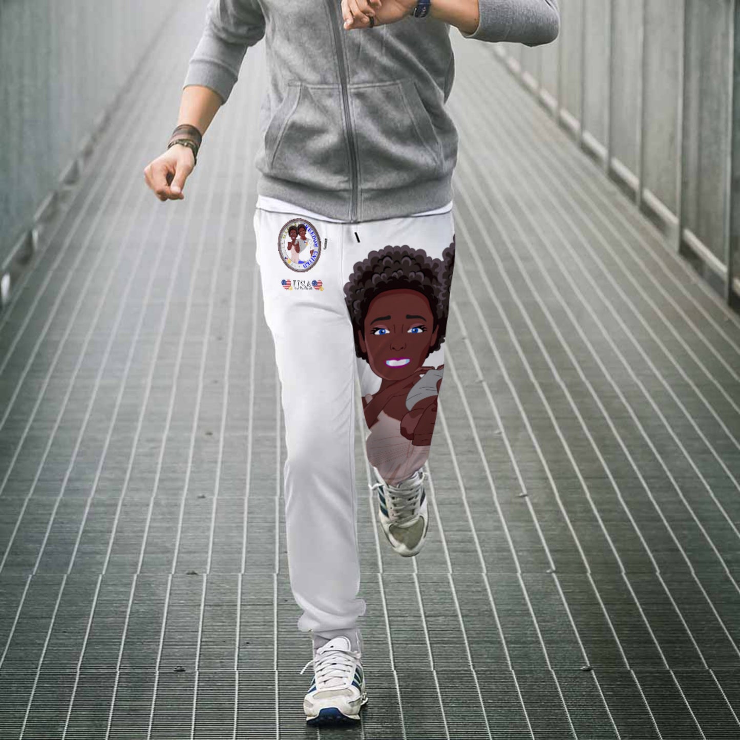 Sweatpants GLOBAL FREEDOM UNITED© Couple USA Afro American