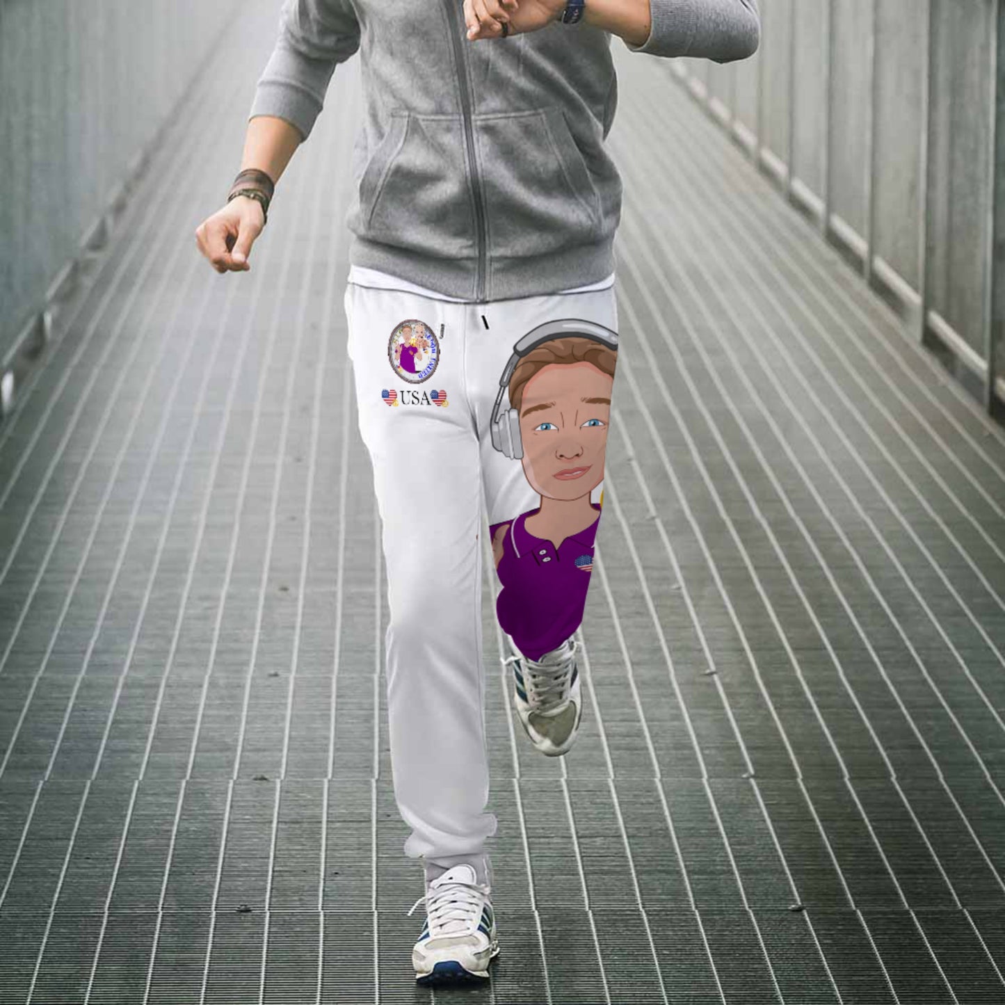 Sweatpants GLOBAL FREEDOM UNITED© Couple USA Wight American