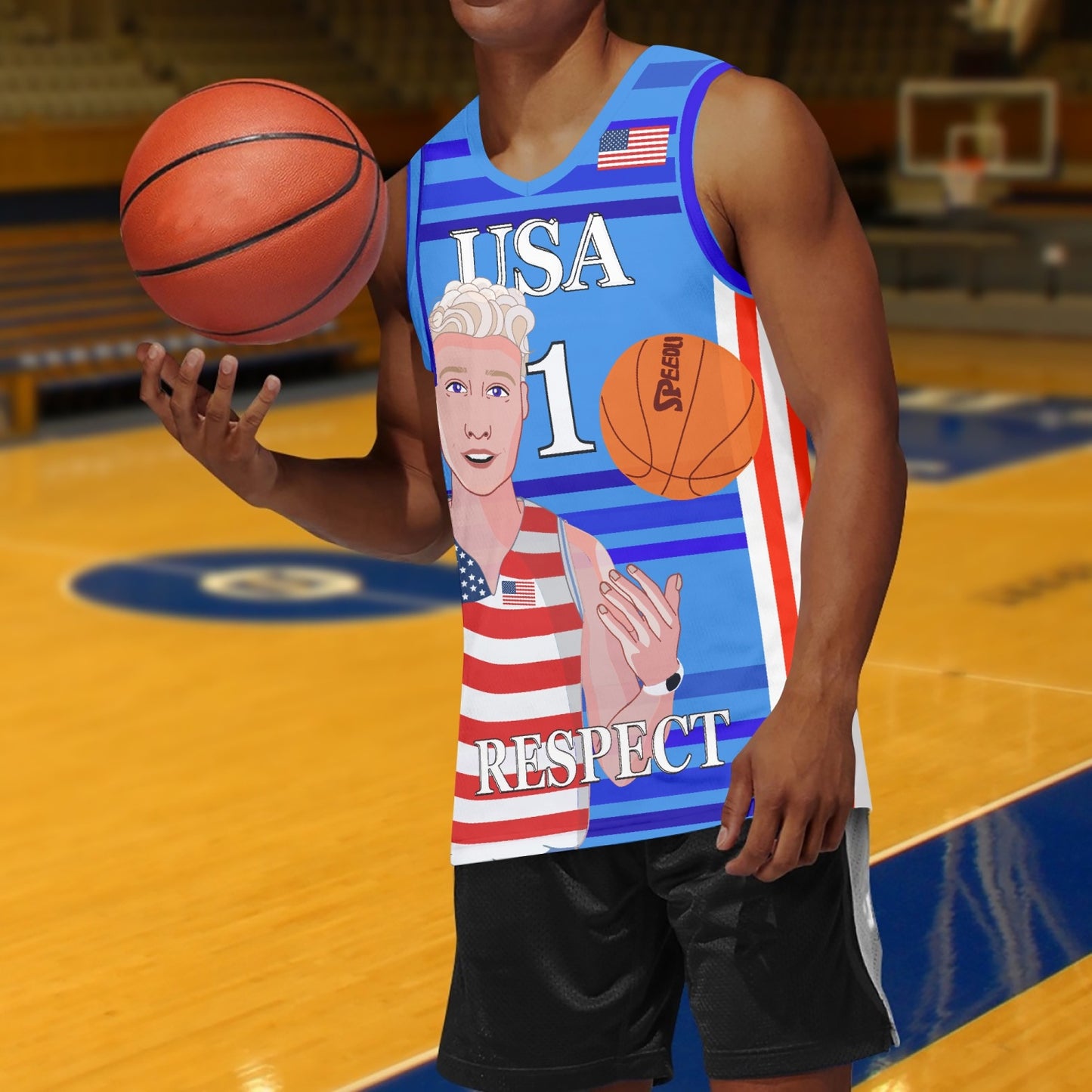 Basketball Jersey GLOBAL FREEDOM UNITED© COUPLE EDITION USA V1 1