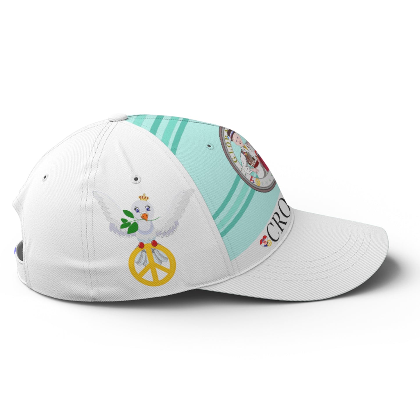 Basketball Cap GLOBAL FREEDOM UNITED© Couple Croatia Light Green