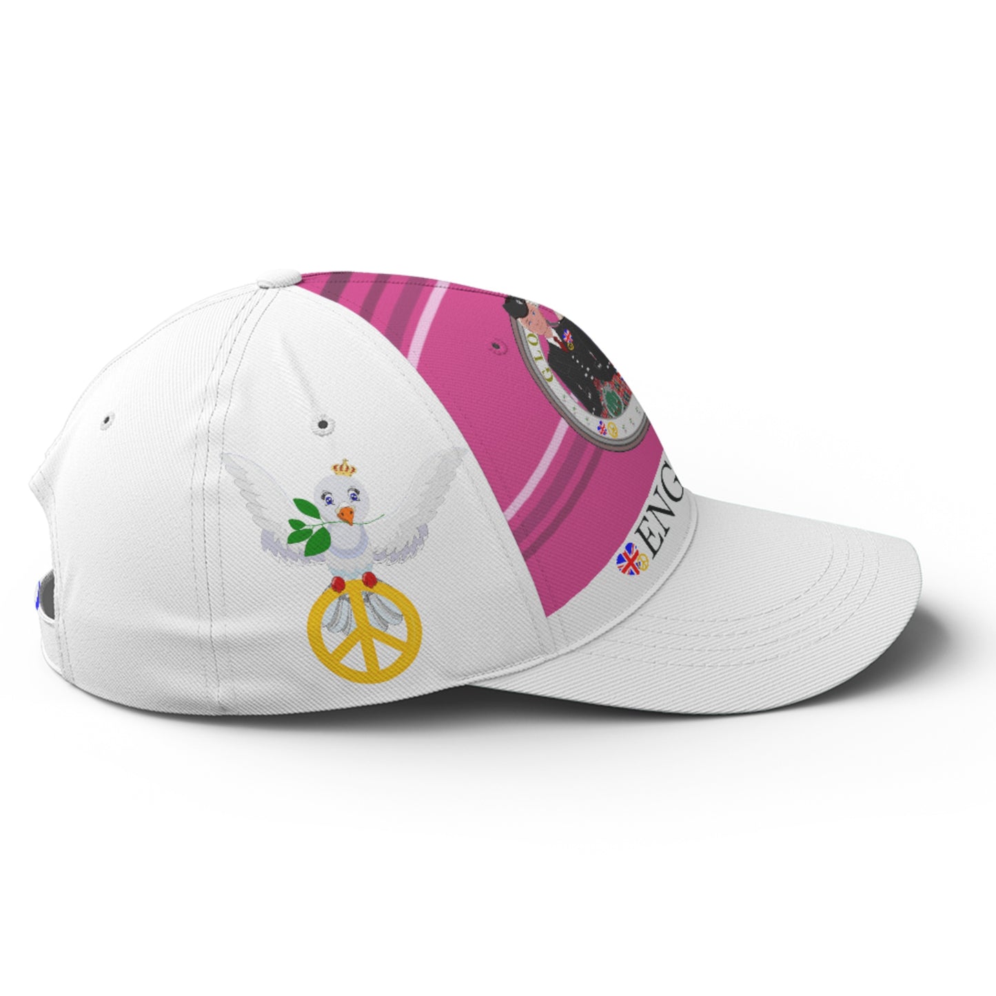 Basketball Cap GLOBAL FREEDOM UNITED© Couple England Pink2