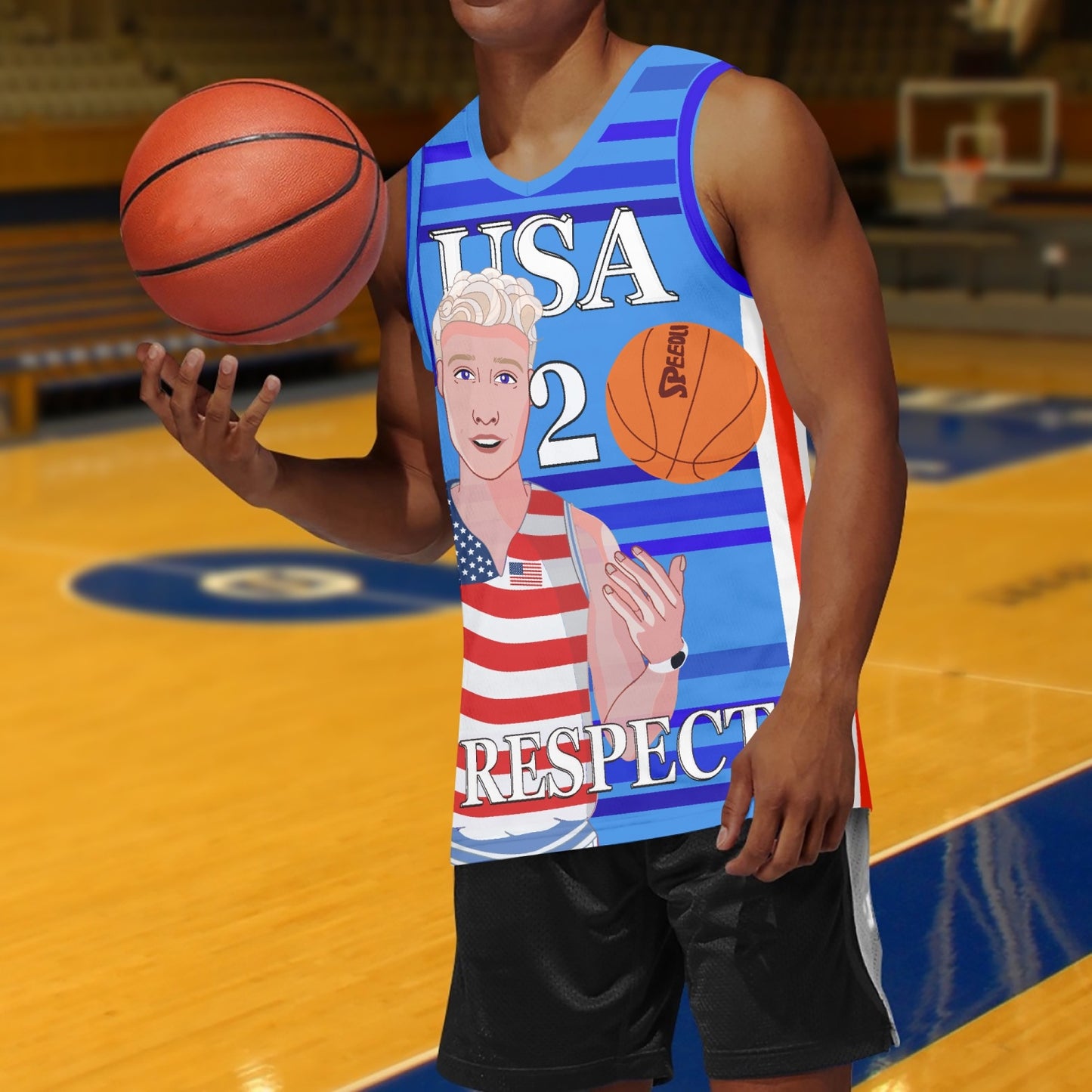 Basketball Jersey GLOBAL FREEDOM UNITED© COUPLE EDITION USA V1 2
