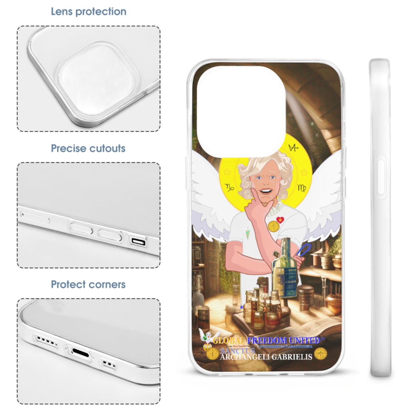 Phone Case GLOBAL FREEDOM UNITED© Archangel Gabriel Latein