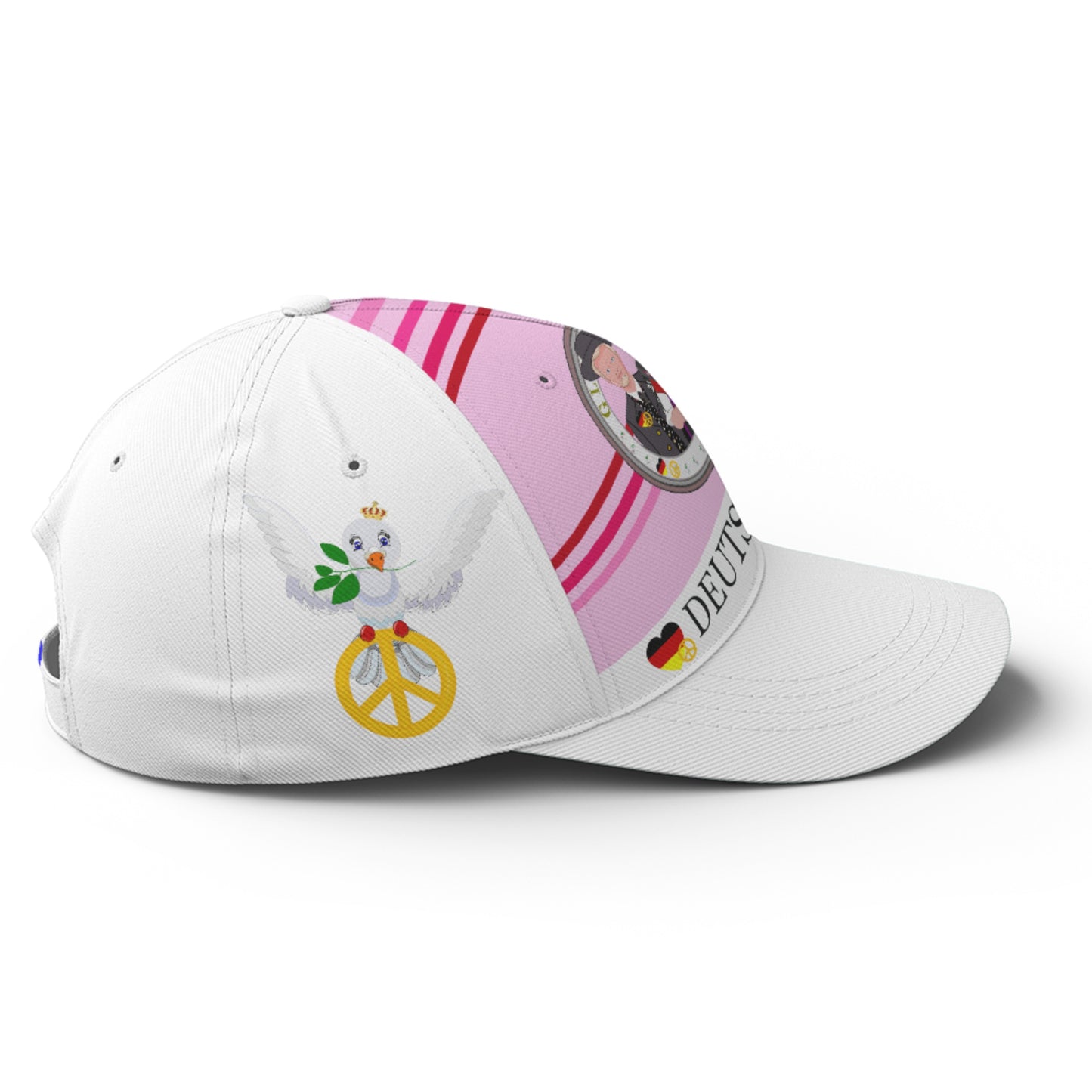 Basketball Cap GLOBAL FREEDOM UNITED© Couple Germany Pink1