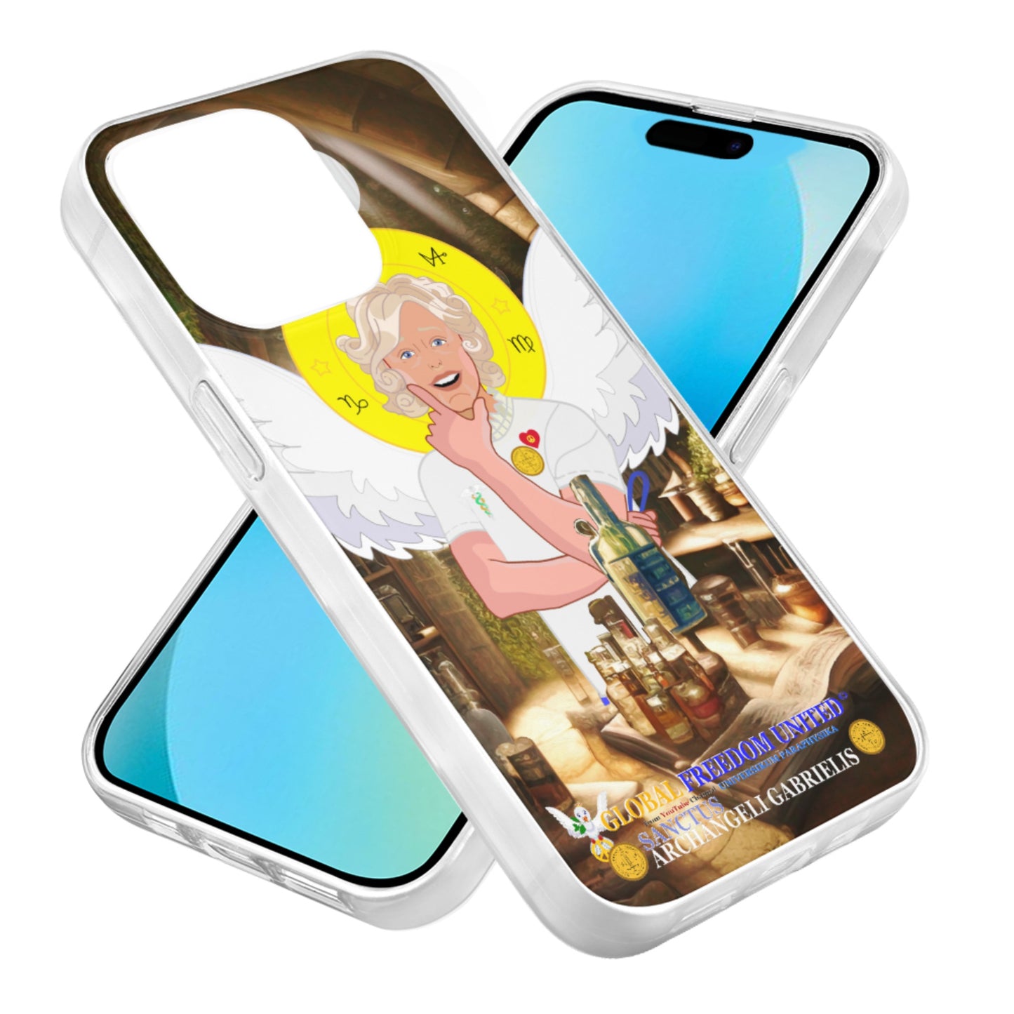 Phone Case GLOBAL FREEDOM UNITED© Archangel Gabriel Latein