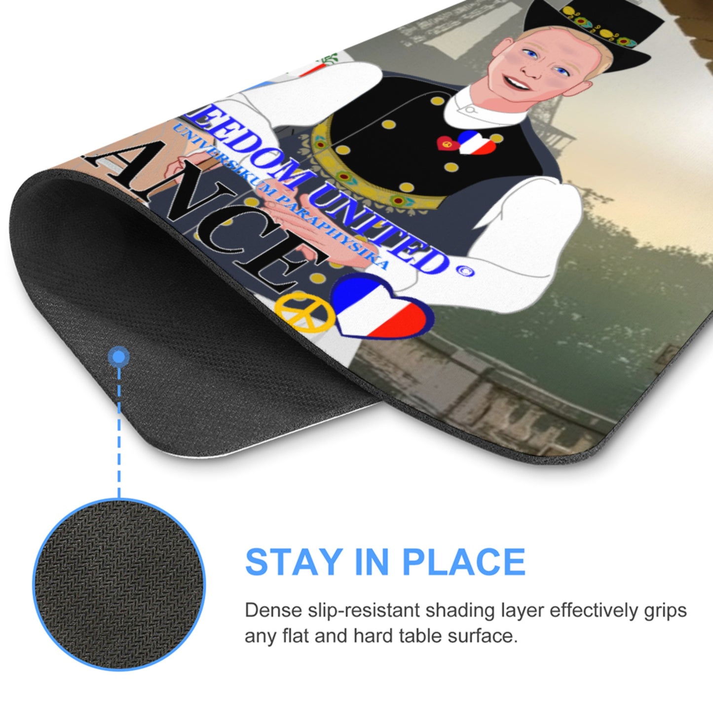 Mouse Pad GLOBAL FREEDOM UNITED© Couple French