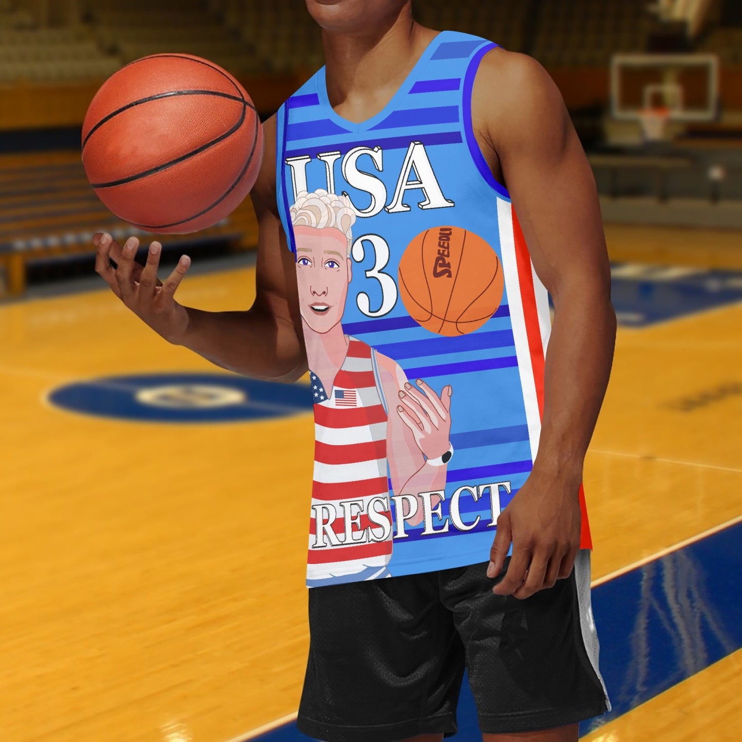 Basketball Jersey GLOBAL FREEDOM UNITED© COUPLE EDITION USA V1 3