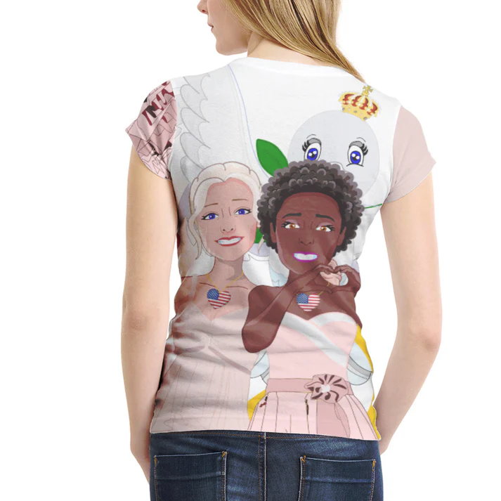 Women´s T-shirt 1 GLOBAL FREEDOM UNITED© Women Anti Racism & Fascism USA Big