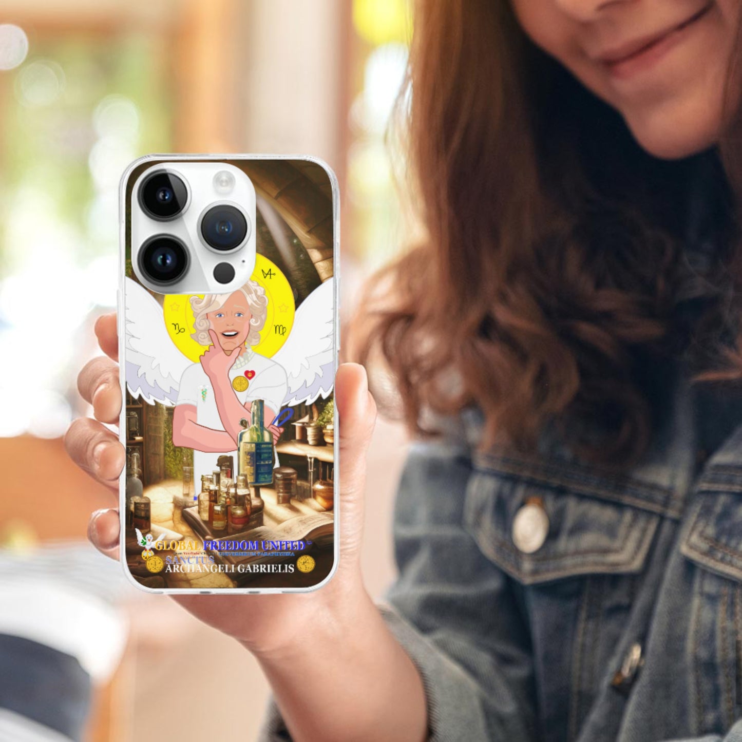 Phone Case GLOBAL FREEDOM UNITED© Archangel Gabriel Latein