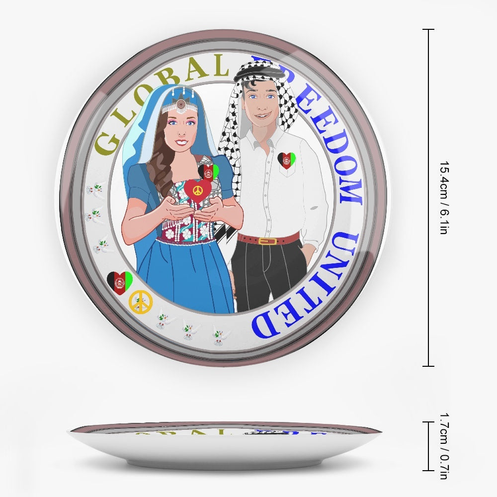 GLOBAL FREEDOM UNITED© Couple Afghanistan Ceramic Decorative Plates