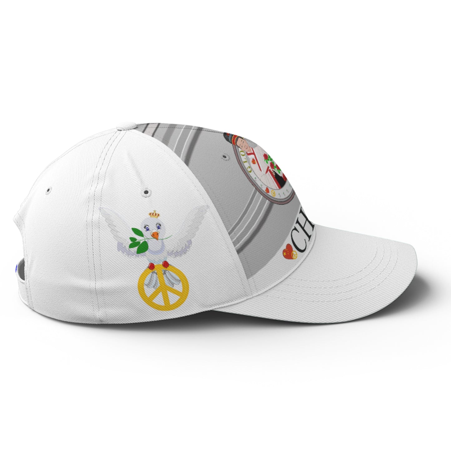 Basketball Cap GLOBAL FREEDOM UNITED© Couple China Grey