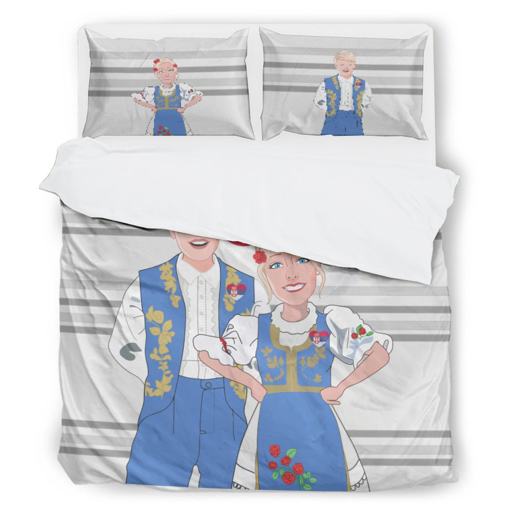 Bed Line GLOBAL FREEDOM UNITED© Couple Serbia V2 Grey