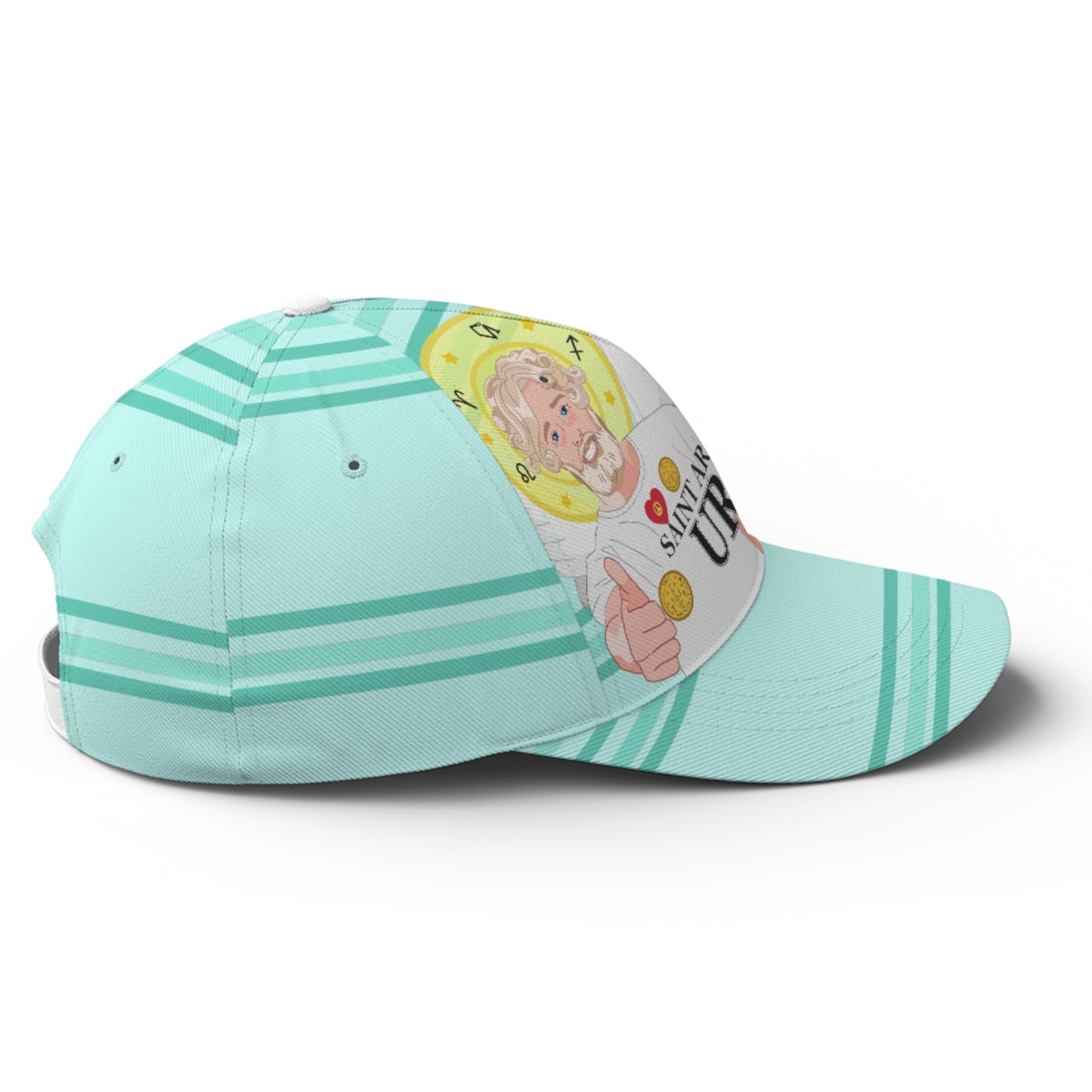 Baseball Cap GLOBAL FREEDOM UNITED© Archangel Uriel Light Green